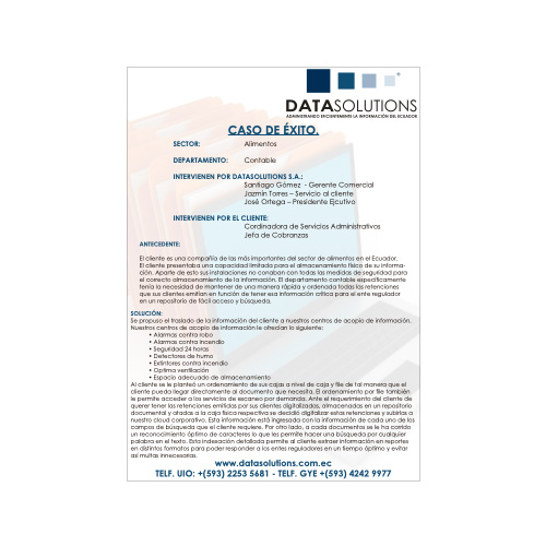 Sector Alimentos